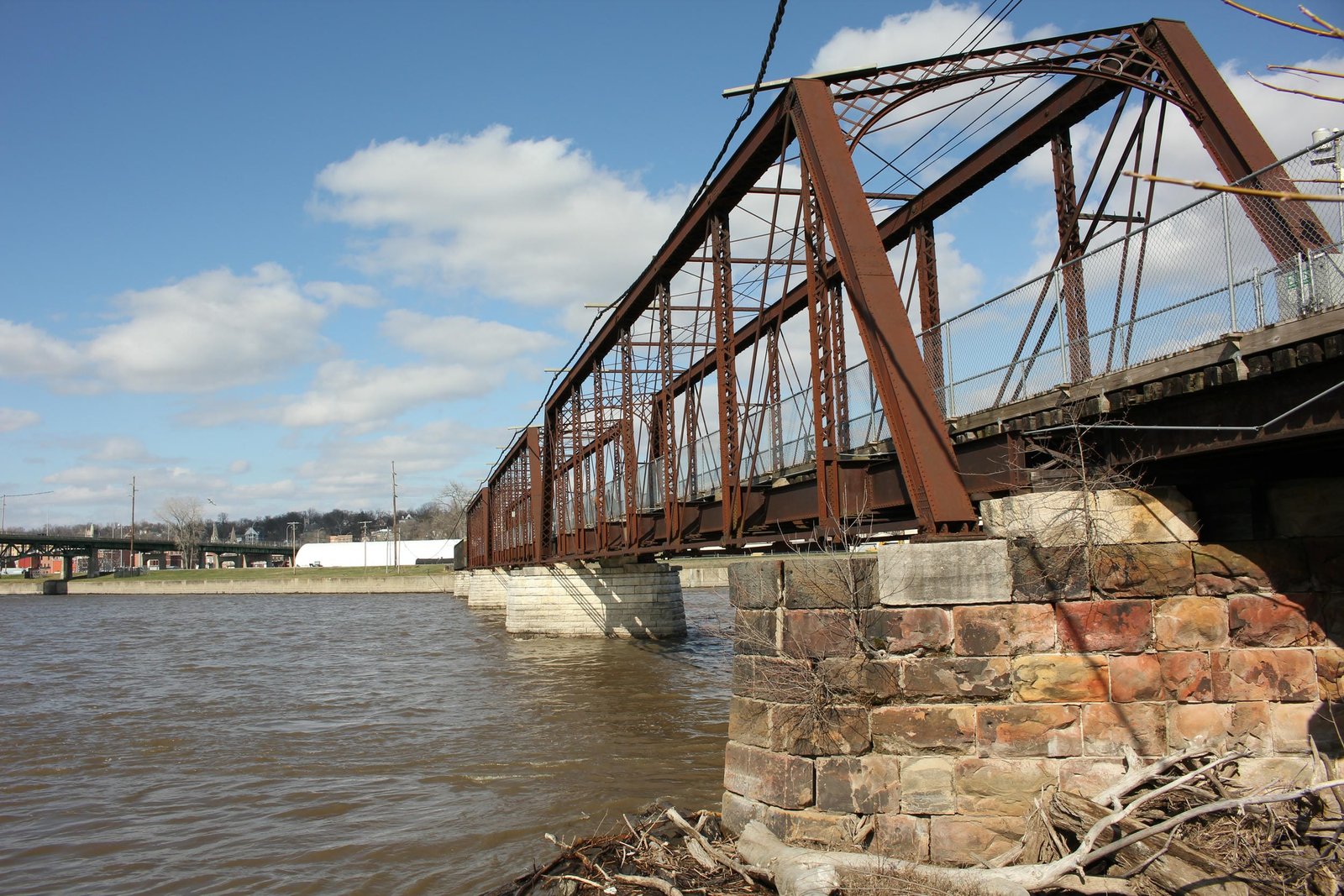 Looking north